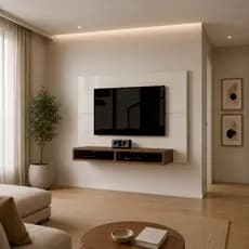 Painel para tv 43 polegadas, quarto, sala, branco, off white, preto, cores
