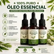 Oleo Essencial Melaleuca 100% Puro Australiano Tea Tree 15ML-