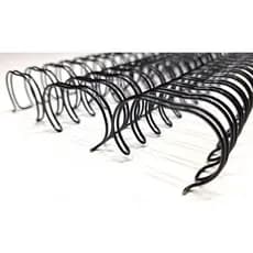WIRE-O PARA ENCADERNAÇÃO PASSO 2X1 A4 7/8" PRETO P/ 180 FOLHAS
