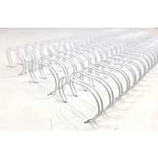 WIRE-O PARA ENCADERNAÇÃO PASSO 2X1 A4 1 POLEGADA BRANCO P/ 200 FOLHAS