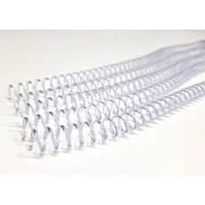 50 Unidades Espiral De Encadernação A4 7mm Transparente P/ 25 Folhas