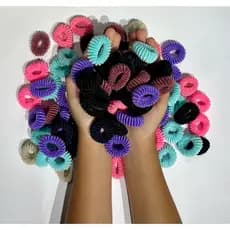 15cm 15pc  Peças Mini Rabicó Xuxinha De Cabelo Meia De Seda
