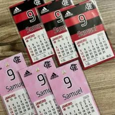 20 Mini Calendário imã de Geladeira COM IMÃ Personalizado 2025 FAZEMOS TODOS OS TEMAS
