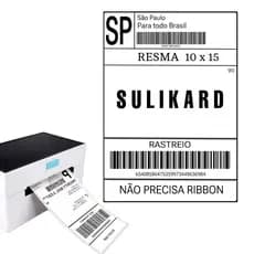 Etiqueta Termica 10x15 200 500 1000 2000 5000 Unidades Papel Adesivo Papel Térmico formato resma