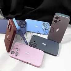 case capinha para iphone 16 pro max 16 plus 16 pro 16  capas de vidro com proteção na lente com diversas opçõs de cores