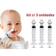 Seringa Lavagem Nasal Infantil E Adulto Limpeza Do Nariz