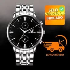 relógio Masculino Aço Inoxidável Elegância e Sofisticação