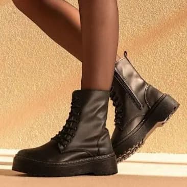 Coturno Tratorado feminino com sola costurada de ótima qualidade Moda Inverno 2026 Promoção