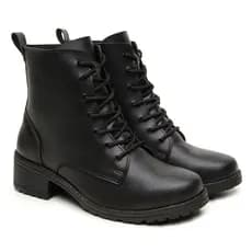 Bota Coturno Feminino Salto Baixo Casual Dia a dia Confortável Leve Macio