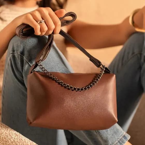 Bolsa Baguete Pequena Preta Feminina De Ombro Lançamento