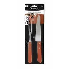 Conjunto Churrasco Original Line Wood - 02 Peças 0457