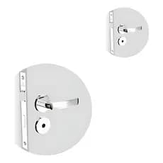 Fechadura Soprano Paliway Reta Cromada Banheiro Ros22 40x53