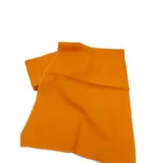 Flanela Laranja De Algodão 39x59 Pacote Com 12 Unidade