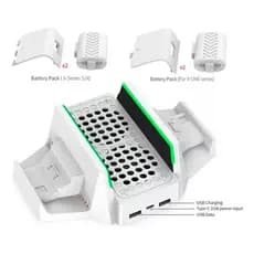 Base Cooler Xbox Series S Carregador Controle Bateria 800mah