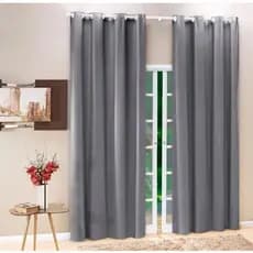 Cortina Blackout PVC corta 100 % a luz 3,00 m x 2,60 m para sala, escritorio, quarto