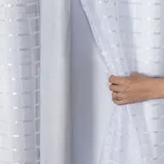 Cortina Microfibra C/voil Xadrez Ou Liso Quarto Ou Sala - Promoção Limitada