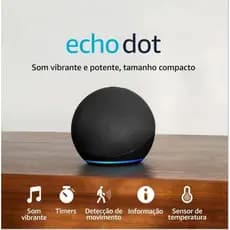 Alexa Echo Dot 5ª (Geração mais recente) | Smart speaker com Alexa, som  potente, Wi-Fi e Bluetooth   - Controle por Voz