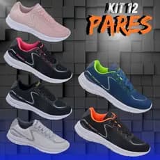 Kit 12 Pares Atacado Masculino e Feminino Esportivo Caminhada