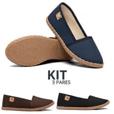 Combo 1 2 e 3 Pares Sapatilha Feminina Inverno Confortável