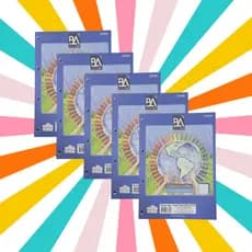 Kit Folhas para Fichário 96FL Pautadas Jandaia Basic Art