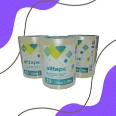 Kit 30 Fitas Transparentes 12mmx50m Alltape