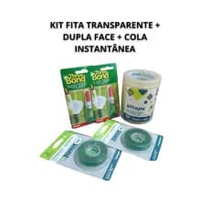Kit Fitas Durex e Dupla Face + 2 Colas Instantâneas Three Bond