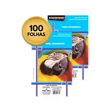 Papel Fotográfico 180G Glossy A4 À Prova D'água Brilhante Premium 100 folhas
