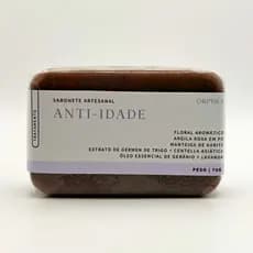 Sabonete Artesanal Anti-Idade Argila Roxa 70g Reduz Flacidez, Rugas, Linhas Finas, Perda de Firmeza, Cansaço da Pele