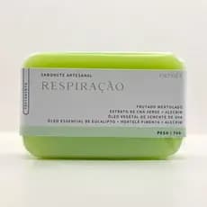 Sabonete Artesanal Respiração Eucalipto 70g Proporciona frescor, bem-estar respiratório, alívio da congestão pelo aroma