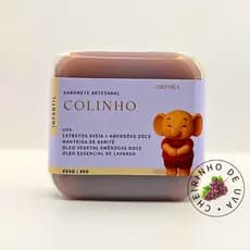 Sabonete Artesanal Infantil Colinho Uva 60g Ideal Para Maciez Hidratação Pele Sensível Higiene Diária