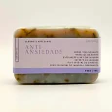 Sabonete Artesanal Anti Ansiedade Com Lavanda 70g Reduz Agitação Ansiedade Tensão Estresse