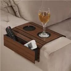 Suporte Braço Do Sofa Copo e Controles esteira Madeira MDF