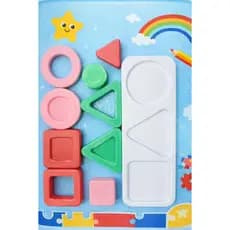 Brinquedo Montessori de Encaixe Geométrico | Brinquedo Montessori | Quebra- cabeça de formas geométricas