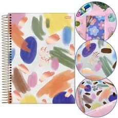 Caderno 1 Materia 80 folhas Universitario A4 Capa Dura La Creme Jandaia Feminino