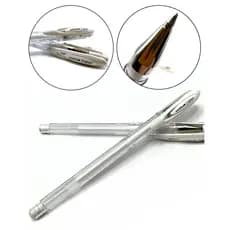 Kit 2 Canetas Gel Branca Touch Cool Profissional Uniball 0.7