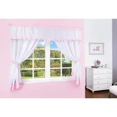 Cortina de Bandô de quarto BeBê Infantil Menino Menina 100% Algodão