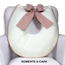 Capa De Almofada Amamentação Com Laço 100% Algodão