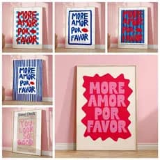 Quadro maximalista para decoração de casa, Sol, More Amor Por, Favor, Amor Amarelo Eclético