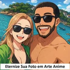 Quadros Personalizados Exclusivos - Transforme Suas Fotos em Arte Anime