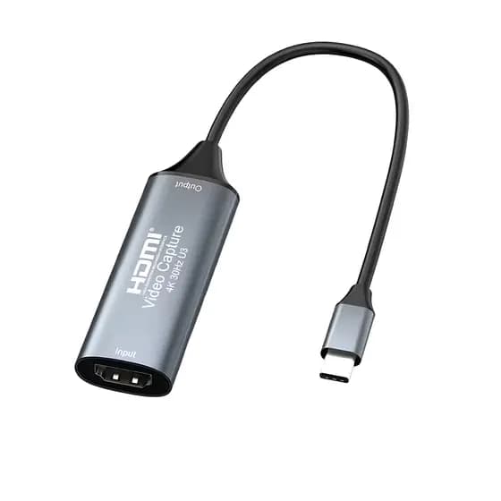 Placa de Captura HDMI para USB-C Monitor Portátil CFTV Streaming 1080p