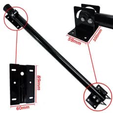 Suporte Prolongador Articulado P/ Sensor Câmera Cftv Aluminío 60cm