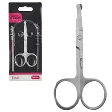 Tesoura De Unha 9Cm De Aço Inox Com Ponta Redonda Prático E Útil De Se Usar Wellmix Multiuso