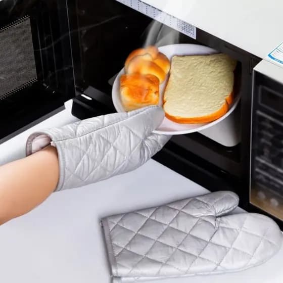 Luva Térmica Para Forno Fogão Cozinha Quente Multiuso Universal Cinza