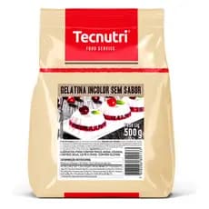 Gelatina sem sabor incolor 500g  - 1 pacote