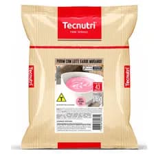 Pudim de Morango com Leite Tecnutri 1kg - 1 pacote