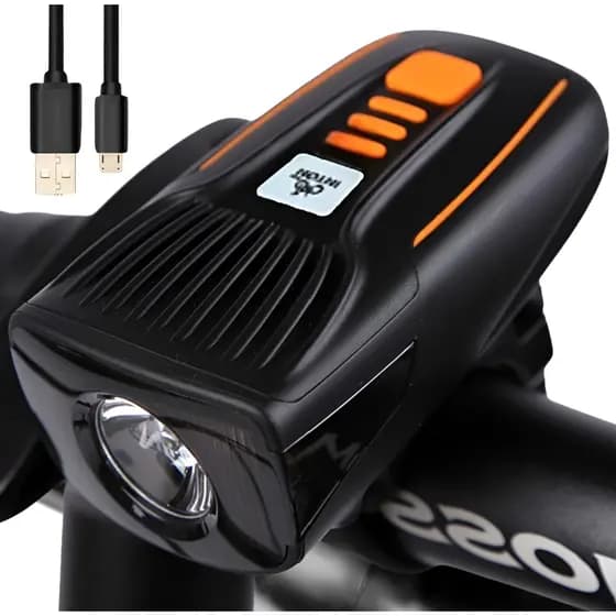 Lanterna e Farol Bicicleta Bike Luz Ultra Led a Prova D'Água LED 12 Funções Bike Trilha Acampamento