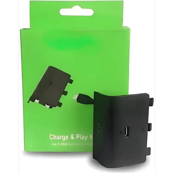 KIT Bateria Carregador Xbox One Cabo Recarregável P/ Controle For X-one Kit Jogo Carregador