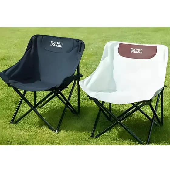 Cadeira De Camping 100kg Confortável Portátil Dobrável Pesca Praia Encosto Casa Acampamento