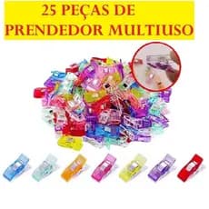 Prendedor De Plástico Multiuso 25 Peças De Pregadores Top Útil Prático E Fácil Para Costura