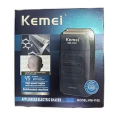 Barbeador Kemei KM-1102 preto 110-220V